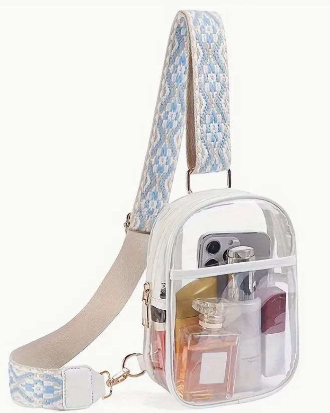 LIONS CLEAR CROSSBODY BAG