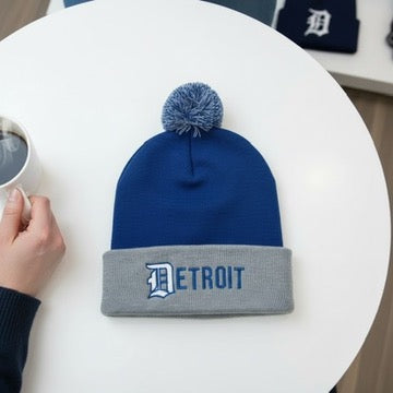 DETROIT EMBROIDERED BEANIES