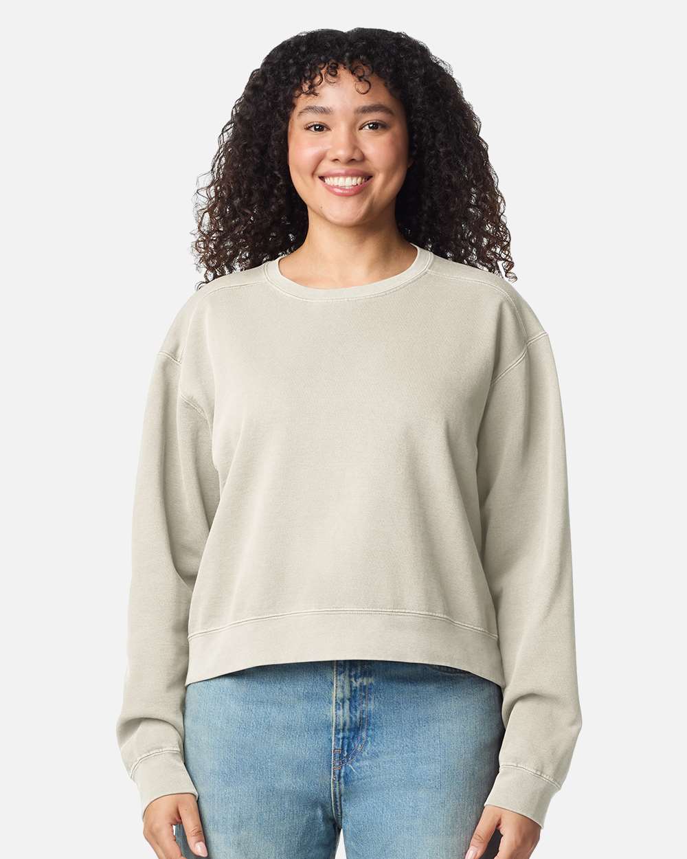 VINTAGE TIGER EMBROIDERED MID LENGTH CREWNECK SWEATSHIRT