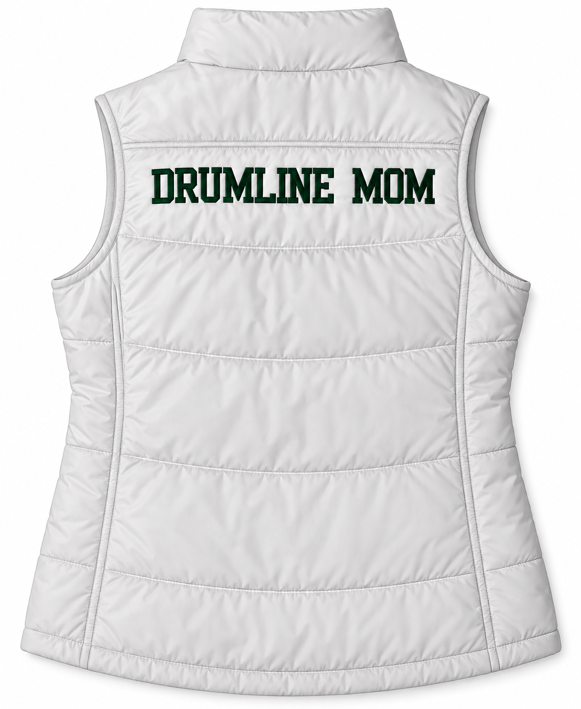 Personalized Spartan Head Embroidered Puffer Vest