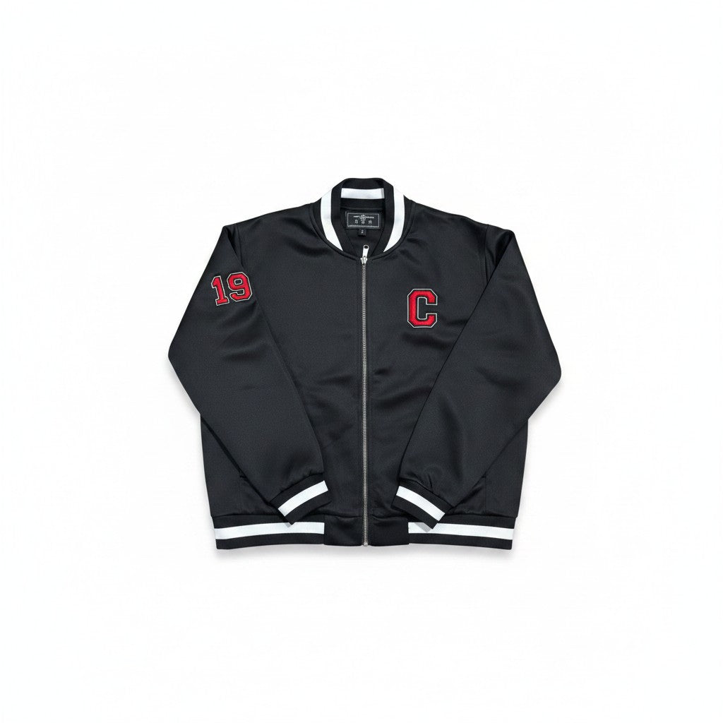 CUSTOM BLOCK "C" EMBROIDERED BOMBER JACKET