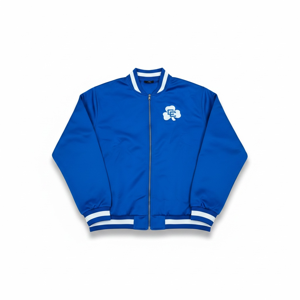 TIGERS EMBROIDERED BOMBER JACKET