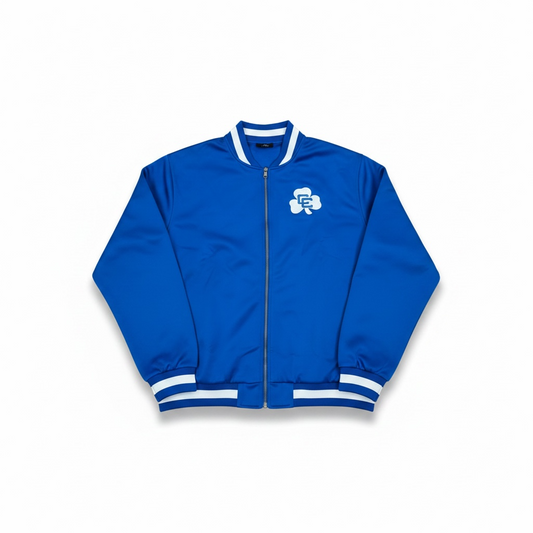 SHAMROCKS EMBROIDERED BOMBER JACKET