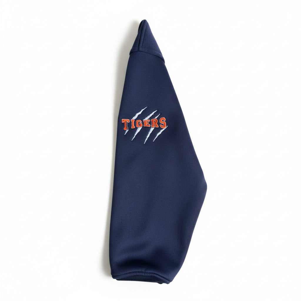TIGERS EMBROIDERED BOMBER JACKET