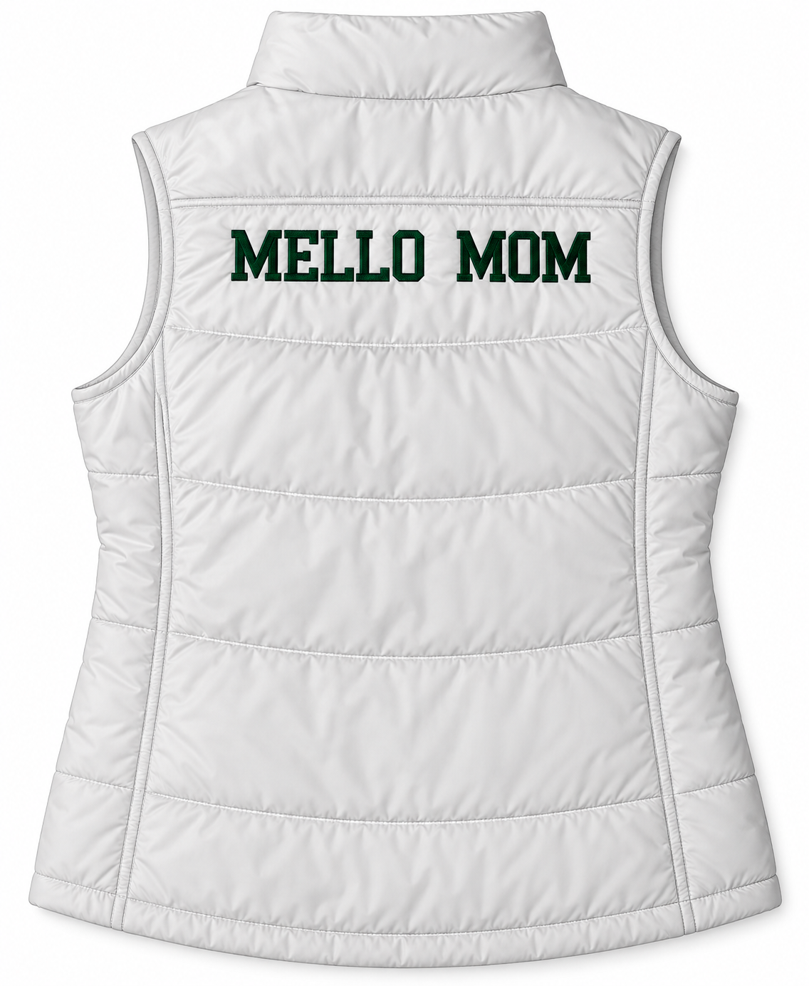 Personalized Spartan Head Embroidered Puffer Vest