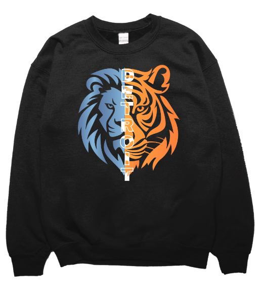 LIONS AND TIGERS SWEATSHIRT