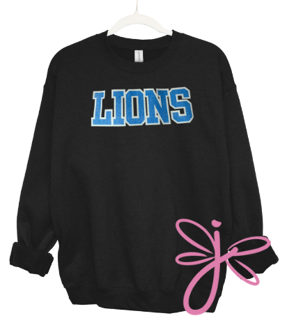 LIONS GLITTER SWEATSHIRT