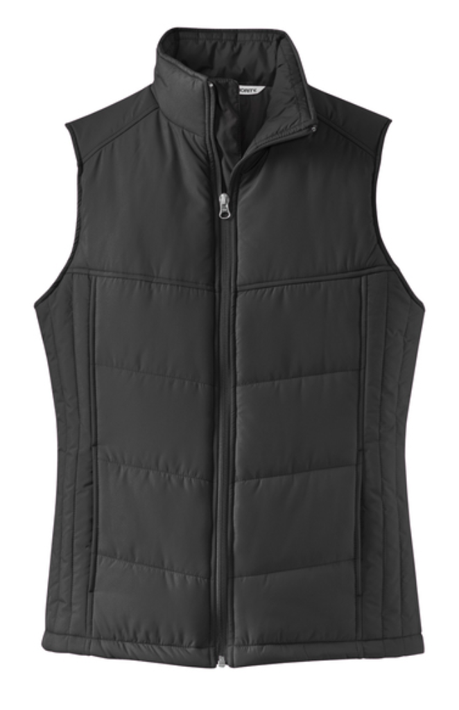 Personalized Spartan Head Embroidered Puffer Vest
