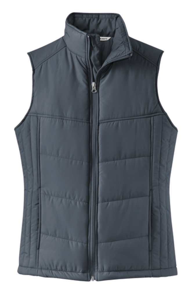 Personalized Spartan Head Embroidered Puffer Vest