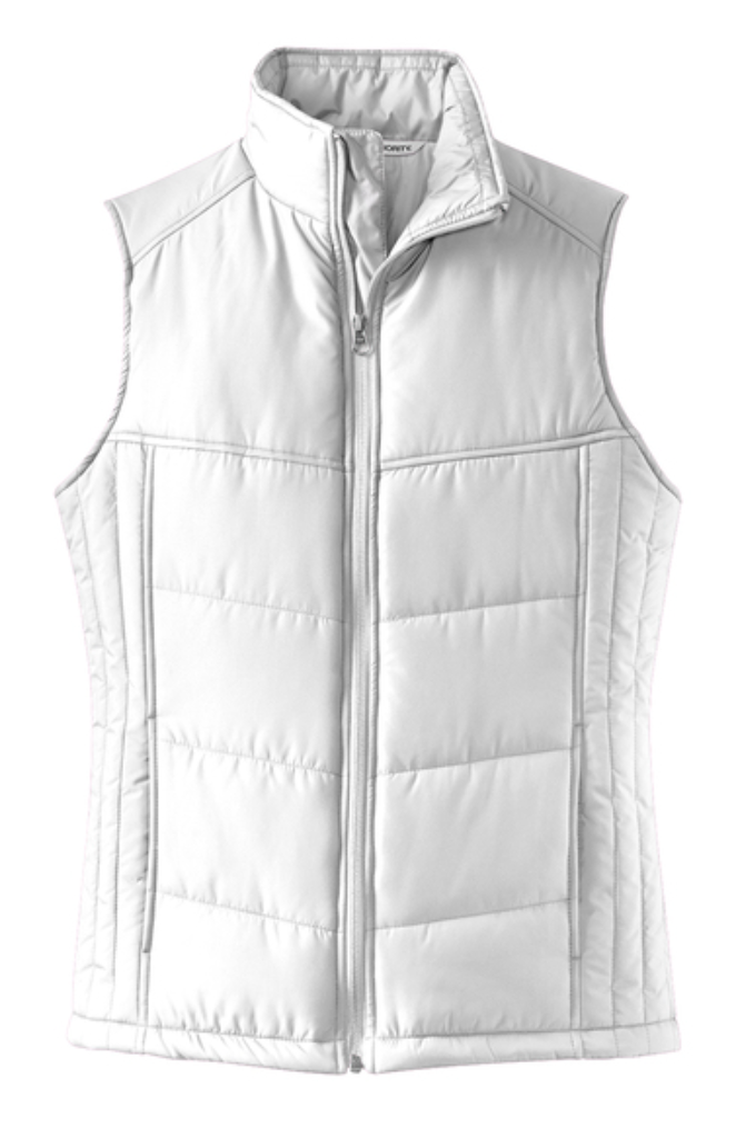 Personalized Spartan Head Embroidered Puffer Vest