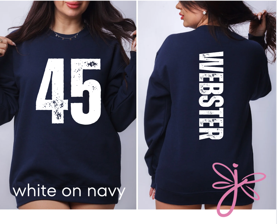 PERSONALIZED PLAYER NUMBER & NAME