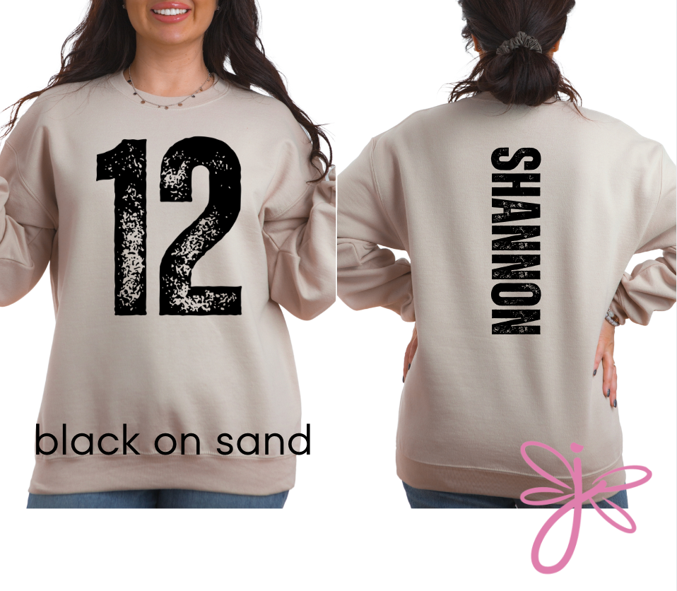 PERSONALIZED PLAYER NUMBER & NAME