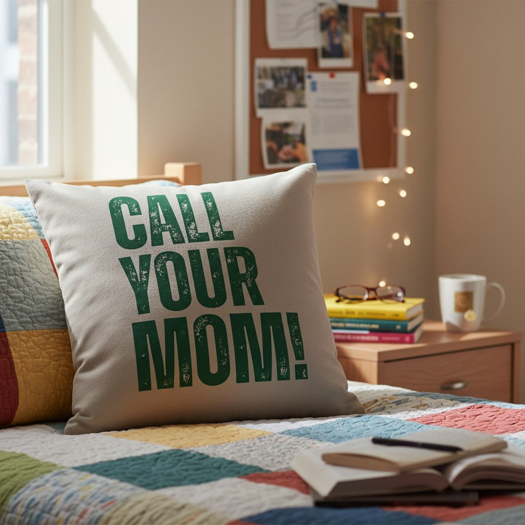 CUSTOM "CALL YOUR MOM" PILLOW