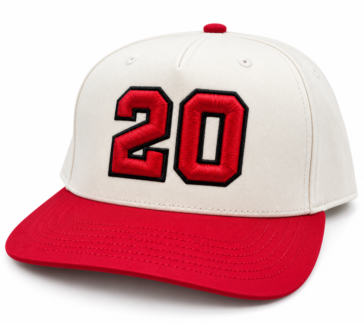 Custom Number Puff Embroidered Hat