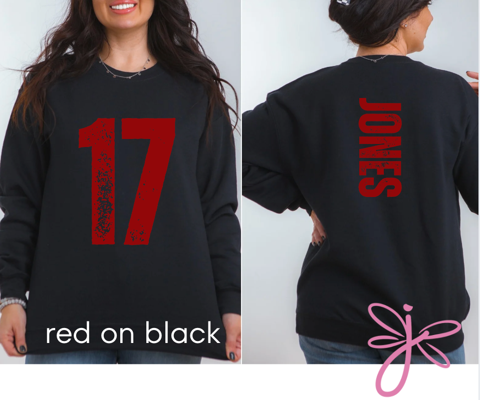 PERSONALIZED PLAYER NUMBER & NAME