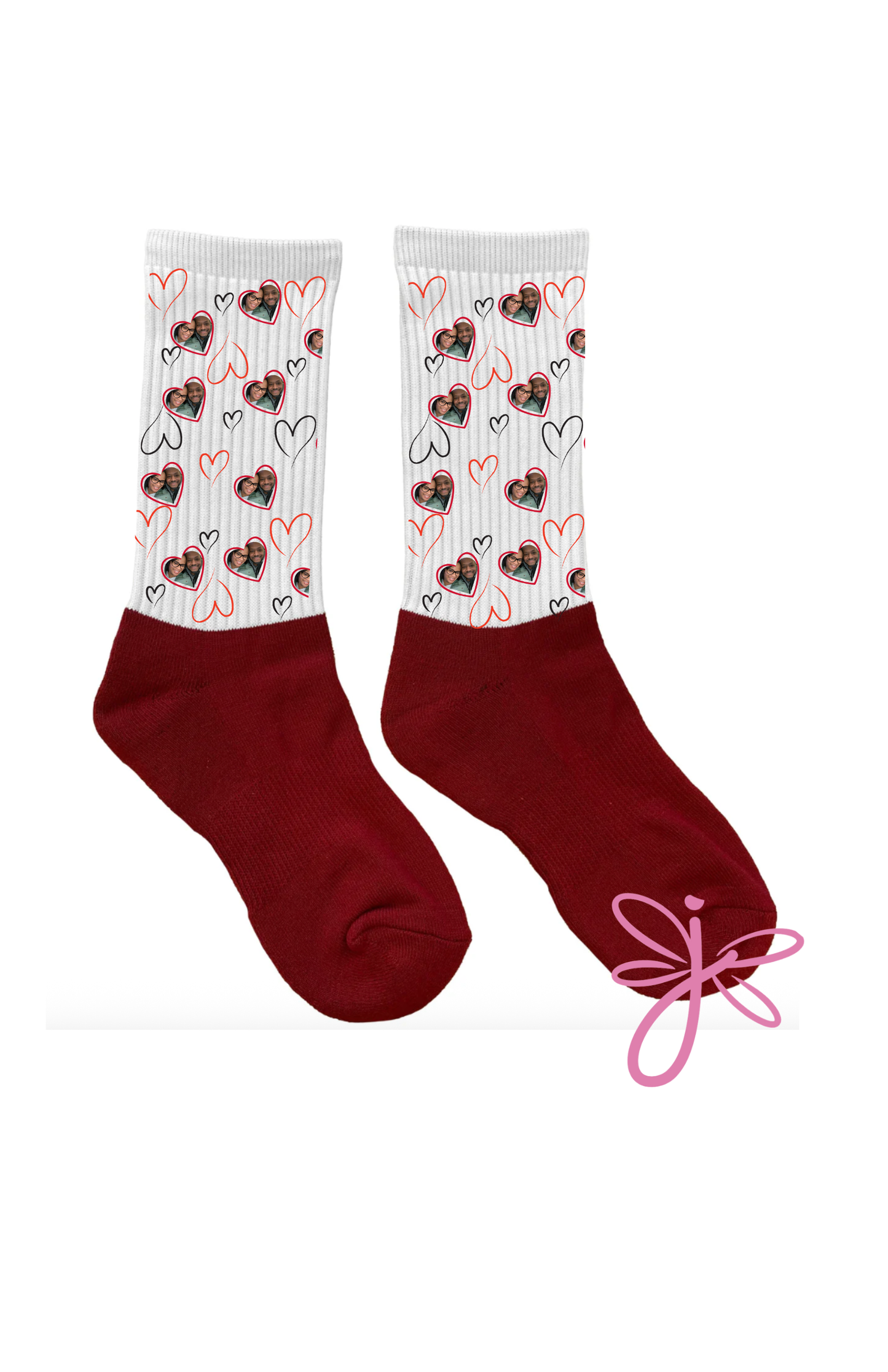 PERSONALIZED "FACE" CREW SOCKS